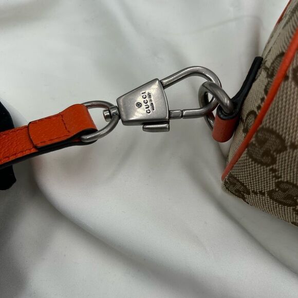 Unisex Gucci, X Northface, GG monogram canvas, shoulder bag made in Italy - Picture 7 of 12